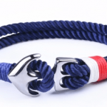 Woven Bracelet with Anchor